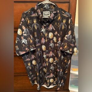 RSVLTS Black Graphic Button Down Shirt